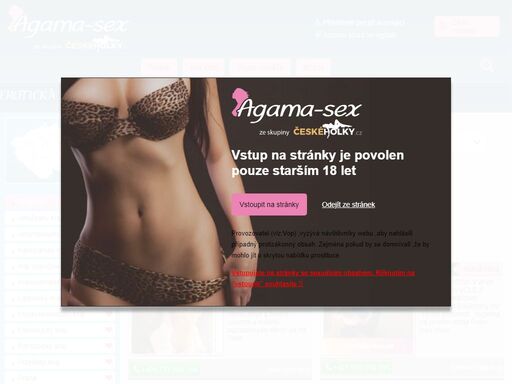 platforma určená k zveřejňování a prohlížení erotických inzerátů. web umožňuje uživatelům najít kdekoliv v čr sexuální partnerku.