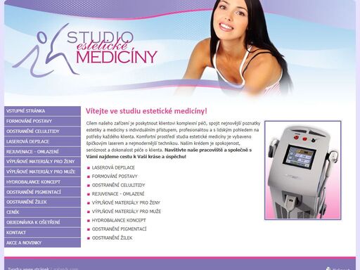 studio estetické medicíny nabízí bezbolestnou dapilaci celého těla.