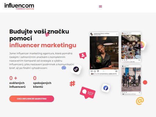 kompletní influencer marketing s influencom. plánujeme strategii, domlouváme spolupráci s influencery a vyhodnocujeme výsledky kampaně.