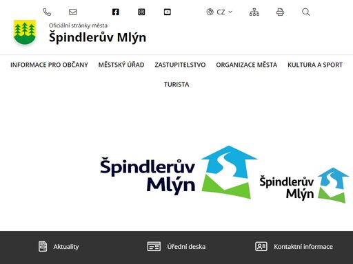 oficiální stránky města špindlerův mlýn