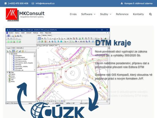konzultační a poradenská společnost pro oblast geografických informačních systémů (gis), pasporty komunálního i soukromého majetku, mapové služby.