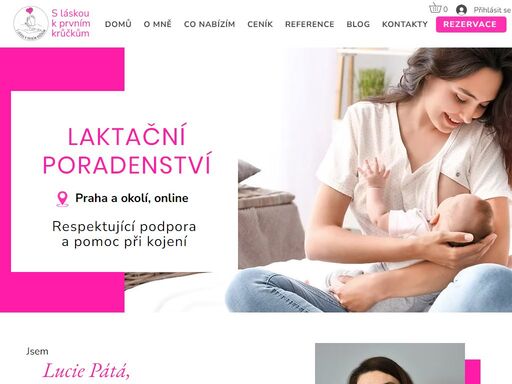 jsem certifikovaná laktační poradkyně v praze. ve své poradně nabízím respektující přístup, účinnou pomoc a kvalitní informace. ráda se s vámi sejdu v pohodlí vašeho domova nebo online.