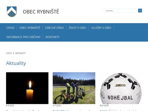 oficiální webové stránky obce rybniště (severní čechy, okres děčín)