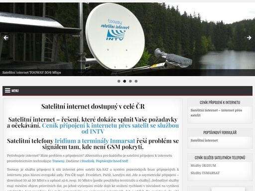 satelitní internet, internet přes satelit, satelitní telefony iridium inmarsat, spoje vsat, tooway, newsspotter, iridium certus, inmarsat bgan,
