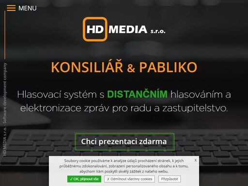 konsiliář je aplikace pro elektronizaci materiálů do rady a zastupitelstva města, automatickou tvorbu zápisu a usnesení s propojením na hlasovací systém pabliko