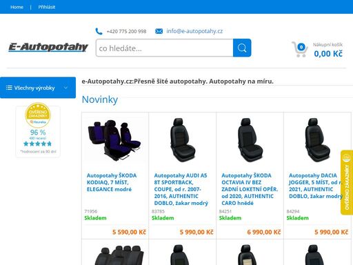 e-autopotahy.cz:  autopotahy na osobní vozy. přesně šité autopotahy. autopotahy na míru.