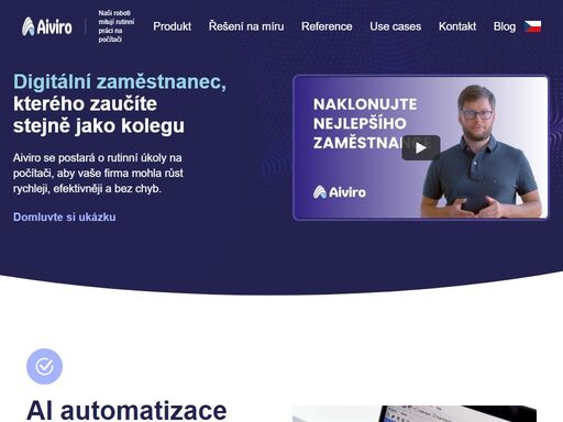 aiviro – ai agent, který pracuje za vás. žádné kódy, žádné složitosti. vyzkoušejte ještě dnes!