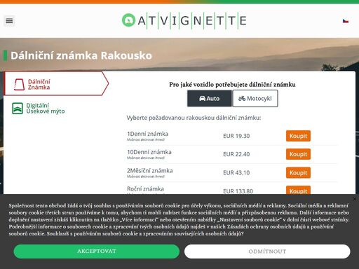 zakupte pohodlně rakouské dálniční známky přímo online! cestujte po rakouských dálnicích jednodušeji. objednejte si svou dálniční známku ještě dnes.