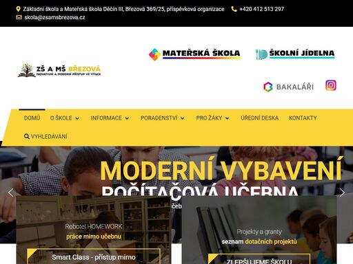 základní škola a mateřská škola březová - staré město - děčín