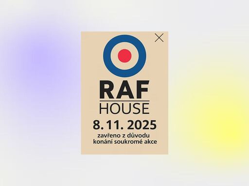 v raf house najdete muzeum royal air force generála emila bočka, anglický pub, stylový winebar s víny značky raf a industriální společenský sál. vaříme bristky inspirovanou kuchyni, těšíme se na vaši návštěvu!