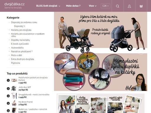 jediný obchod, kde myslíme na rodiny dvojčat. vítejte u dvojčátek.
tento obchod je jediný svého druhu v čr, zaměřen právě a výhradně na potřeby rodin s dvojčaty.
u nás najdete produkty, které pro dvojčátka na trhu existují.
speciálně se zaměřujeme na kočárky pro více dětí, které osobně zkoušíme, doplníme vlastními…