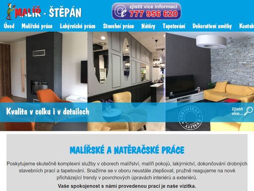 miniweb pro základní použití propagace vaší služby, produktů apod. 