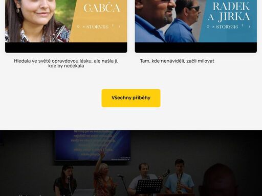 jsme společenství křesťanů, kteří milují boha. pravidelně se scházíme každou neděli v 9:00 hod. přijď za námi, ať už jsi věřící, nebo jen hledáš smysl života.