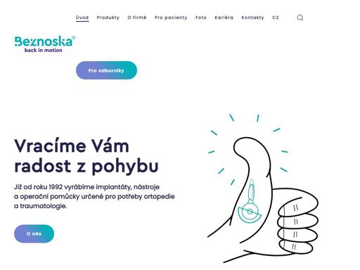 již od roku 1992 vyrábíme implantáty, nástroje a operační pomůcky určené pro potřeby ortopedie a traumatologie. 