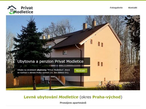krátkodobé i dlouhodobé ubytování modletice (praha východ). vhodné ubytování pro firmy. blízko obcí průhonice, říčany, velké popovice, nebřenice