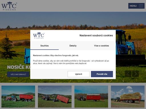úvod - zemědělská a komunální dopravní technika od wtc písečná