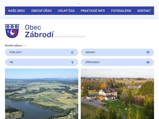 oficiální stránky obce zábrodí