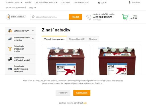 specializujeme se na segment trakčních baterie do skladové techniky, úklidových strojů, montážních plošin, golfových vozíků