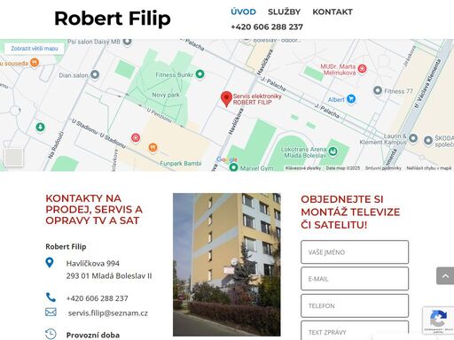 sháníte servis elektroniky v mladé boleslavi? obraťte se na roberta filipa, nabízí opravy a prodej televizí lcd, led, antén, satelitní techniky, dvd, set top boxů.