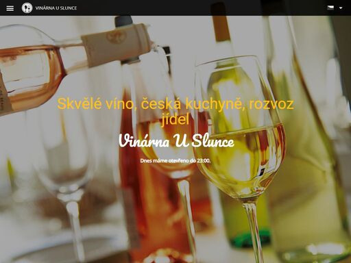 vinárna u slunce plzeň. rozvoz jídel, skvělé víno, česká kuchyně.
