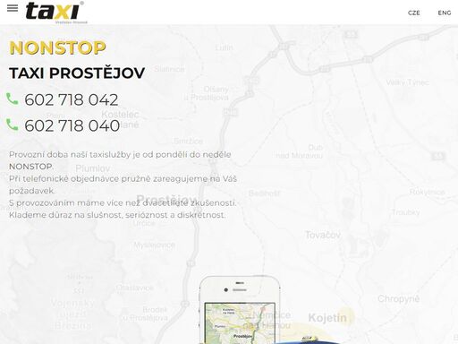 taxi prostějov - nonstop provoz