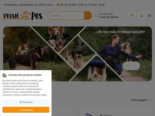 vybavení pro psy a psí sporty - vše pro vaše čtyřnohé mazlíčky