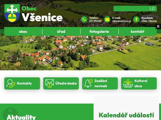 oficiální webové stránky obce všenice