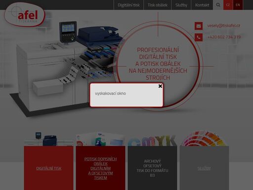 jsme moderní ofsetová tiskárna, která nabízí veškerý polygrafický servis od předtiskové přípravy přes vlastní realizaci tisku až po knihařské zpracování.