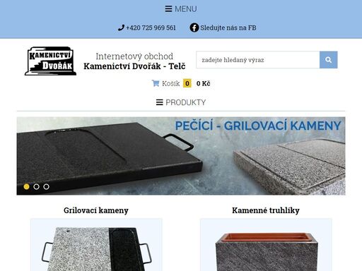 kamenictví dvořák najdete na okraji telče  směrem od brna, třebíče když za železničním přejezdem odbočíte ostře  doprava směrem na sedlejov a mysliboř.  po cca 300 metrech odbočíte opět doprava.