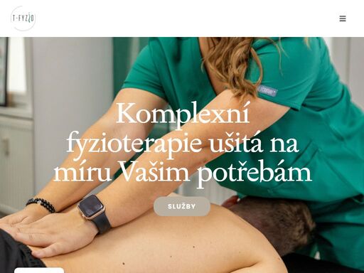 komplexní fyzioterapie ušitá na míru vašim potřebám služby    představení  
jsem fyzioterapeutka poskytující odbornou péči vycházející z poznatků myoskeletální medicíny. zaměřuji se především na funkční problémy pohybového aparátu.  
svou práci vykonávám s vášní a nasazením. vždy se snažím najít skutečnou příčinu obtíží, abych mohla nabídnout co nejefektivnější řešení problému, jelikož