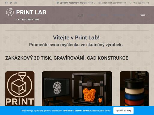 proměňte svou myšlenku ve skutečný výrobek.