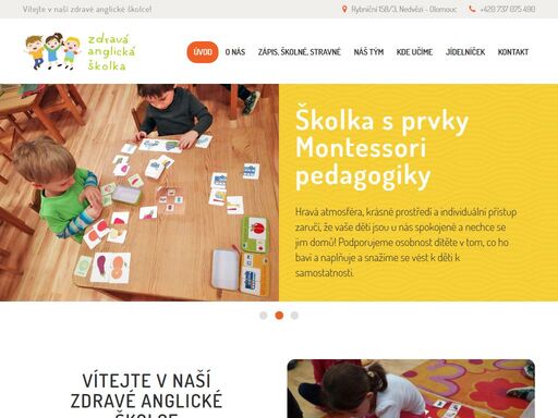zdravá anglická školka, olomouc ? soukromá mateřská školka s výukou angličtiny hravou formou. prvky montessori pedagogiky a zdravá kvalitní strava