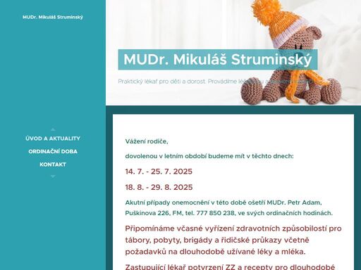dovolenou v letním období budeme mít v těchto dnech:
