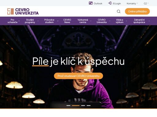 univerzita, univerzita, cevro univerzita je soukromá vysoká škola univerzitního typu se zaměřením na studium práva, ekonomie, politologie a mezinárodních vztahů či bezpečnosti. studovat lze v bakalářském, navazujícím magisterském a doktorském stupni studia.