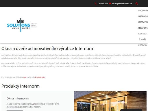 již 16 let zkušeností - internorm. máme již 16 let zkušeností s dodávkami a montážemi oken a dveří od společnosti internorm.