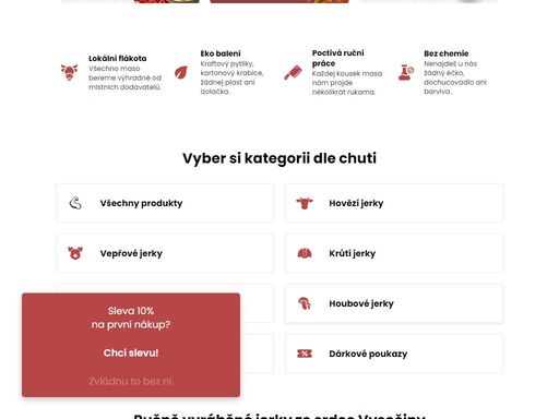 vítej ve světě sušenýho masa. beast meat
poctivý jerky pro poctivý masožrouty
naše originální český jerky zachutná jak zelenáčům, který sotva poznají hovězí od kuřecího, tak i těm pokročilejším masožravcům.
zrovna teď nabízíme třináct příchutí, který pokrývají široký spektrum chutí. voňavý koření se dostane do…