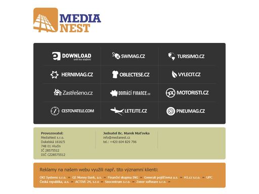 společnost medianest s.r.o. provozuje internetové magazíny.