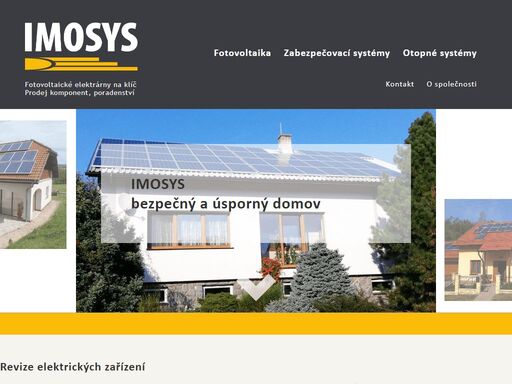 instalace fotovoltaiky na klíč, ostrovní systémy, hybridní systémy, servis, alarmy, jablotron, zabezpečení domů a garáží, bezpečnostní kamery, otopné systémy, kotle protherm