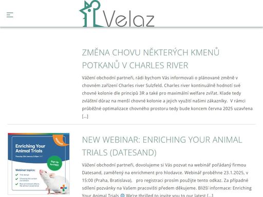 vybavení pro laboratoře, krmení a podestýlka pro laboratorní zvířata, prodej labratorních zvířat.