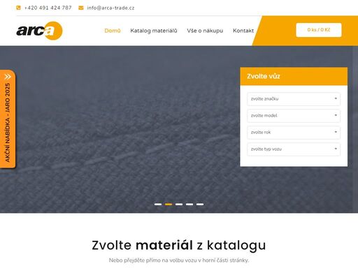 arcatrade - váš dodavatel autopotahů
