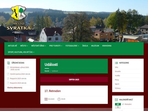 oficiální webové stránky města svratka, komplexní informace o městě pro občany, firmy a turisty. 