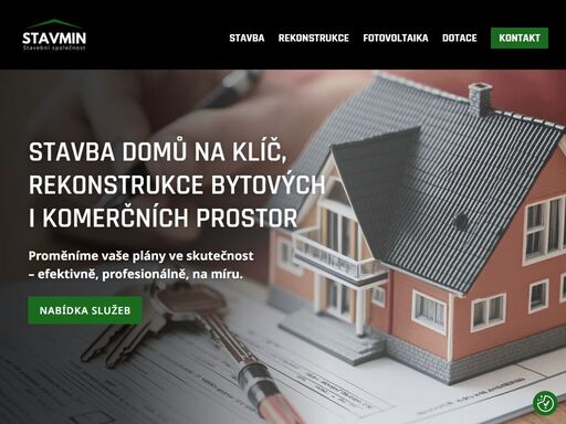 stavmin s.r.o. je moderní stavební společnost zaměřená na komplexní realizace stavebních projektů. stavba domů na klíč, rekonstrukce bytových...