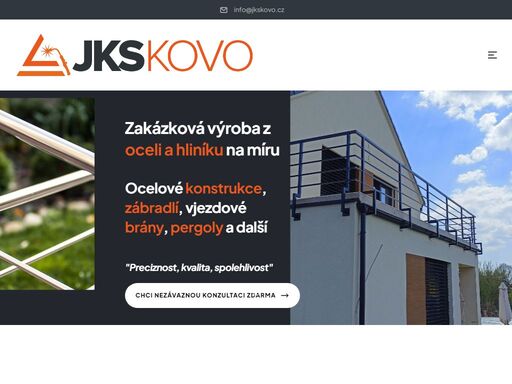 jks kovo s.r.o. - zakázkové zámečnictví, zámečnické práce a kovovýroba kyjov. zabýváme se zejména výrobou z nerezové oceli a hliníků.