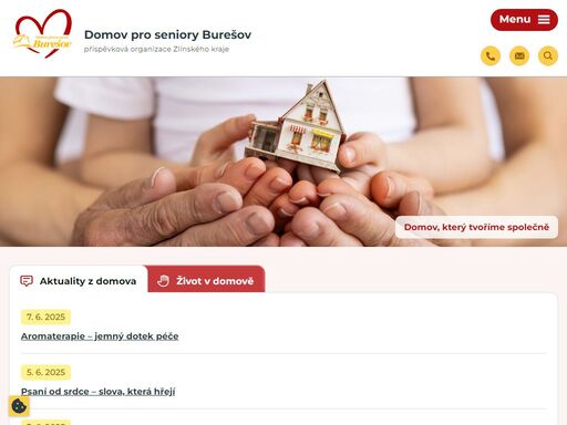 jsme pobytové zařízení sociálních služeb, jehož zřizovatelem je zlínský kraj. poskytujeme dvě sociální služby s celkovou kapacitou 170 lůžek: domov pro seniory a domov se zvláštním režimem. zjistěte o nás více.