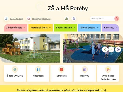základní škola a mateřská škola potěhy, okres kutná hora