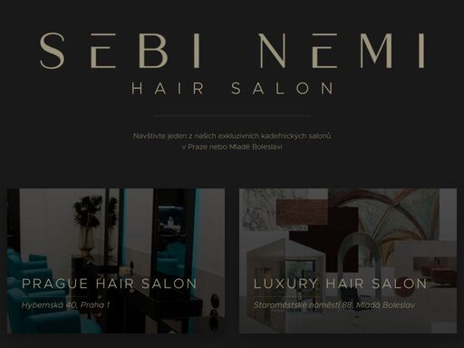 sebi nemi hair salon - praha a mladá boleslav