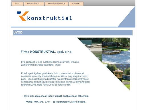 kontruktial spol. s r.o. - zemní práce, provádění staveb, jejich změn a odstraňování; zámečnictví; likvidace odpadů