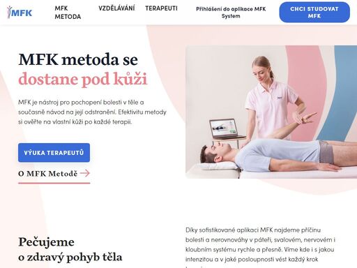 mfk je nástroj pro pochopení bolesti v těle a současně návod na její odstranění. efektivitu metody si ověřte na vlastní kůži po každé terapii.