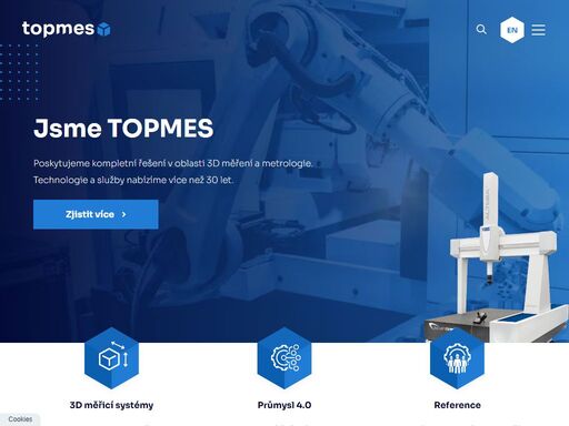 souřadnicové měřicí stroje, měřicí ramena, laserové skenery a laser tracker včetně všech služeb v oblasti 3d měření. technologie a služby nabízíme více než 30 let.