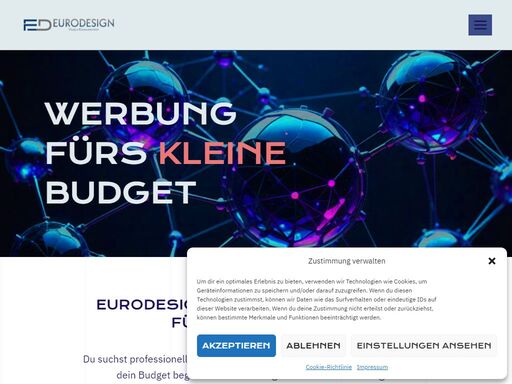 werbung fürs kleinebudget eurodesign: werbung, die wirkt – für jedes budget! du suchst professionelle unterstützung in;grafik;und;webdesign, auch wenn dein budget begrenzt ist? eurodesign bietet kreative lösungen im;printdesign;und sorgt mit gezielter;seo;dafür, dass deine botschaft ankommt und deine website auch gefunden wird. printdesign, das eindruck hinterlässt dein starker auftritt in print.von visitenkarten bis broschüren – eurodesign gestaltet... 